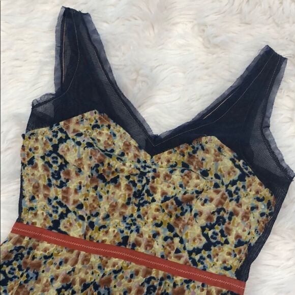 Urban Outfitters Staring at Stars Floral And Mesh Dress Sz 0 - Picture 2 of 14